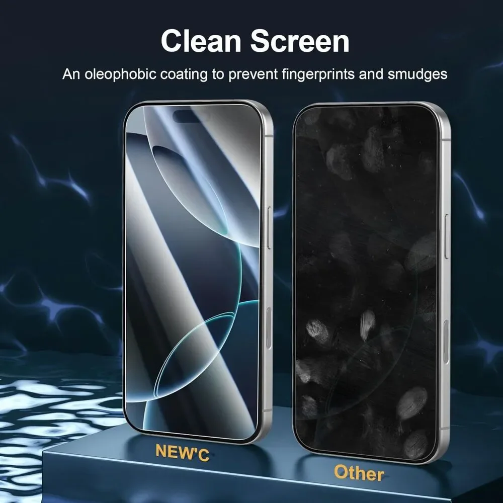 3 Pack Designed for iPhone 17 Pro Max, iPhone 16 Pro Max Screen Protector